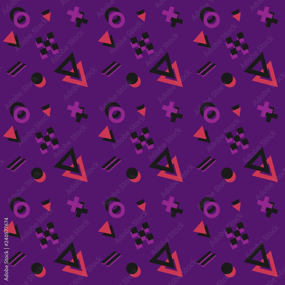 Geometric seamless pattern. Abstract Tiling hipster vector Geometric seamless pattern. Abstract Tiling hipster vector