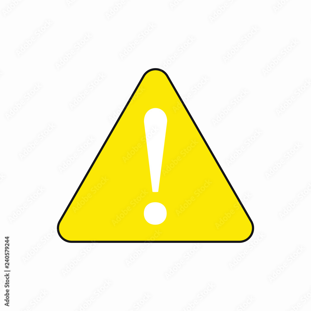 Warning attention sign, warning triangle icon Warning attention sign, warning triangle icon