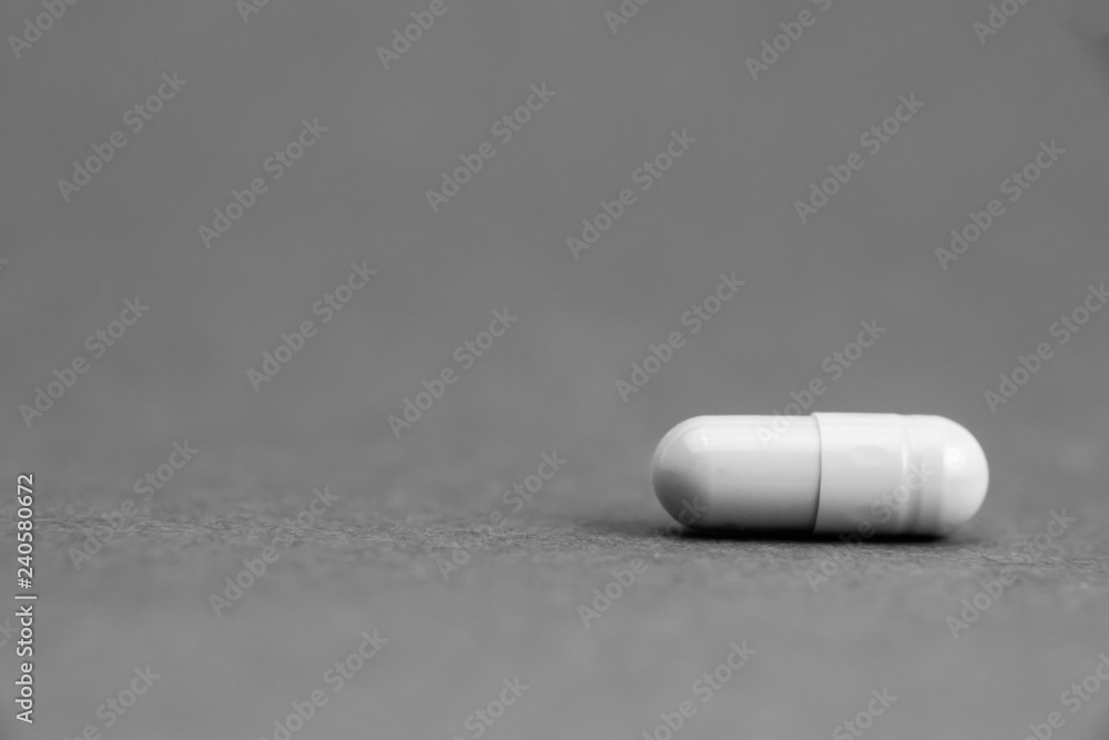 pill isolated on grew background with clipping path. Medicine and pharmacy concept pill isolated on grew background with clipping path. Medicine and pharmacy concept