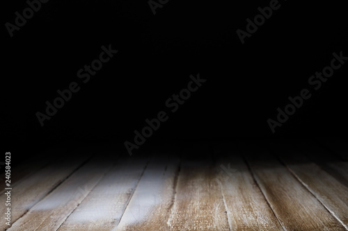 brown striped wooden background on black