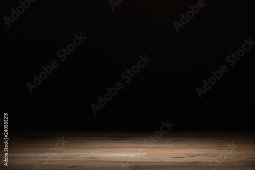 brown striped wooden background on black