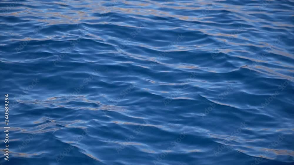 Pure blue water in the Red sea with light reflections. 4k video motion Pure blue water in the Red sea with light reflections. 4k video motion