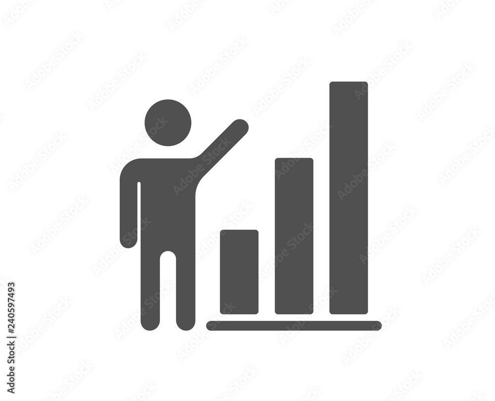 Graph icon. Column chart sign. Growth diagram symbol. Quality design element. Classic style icon. Vector Graph icon. Column chart sign. Growth diagram symbol. Quality design element. Classic style icon. Vector