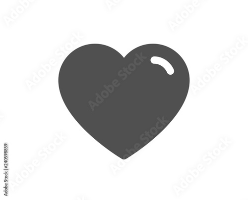 Heart icon. Love sign. Valentines Day sign symbol. Quality design element. Classic style icon. Vector