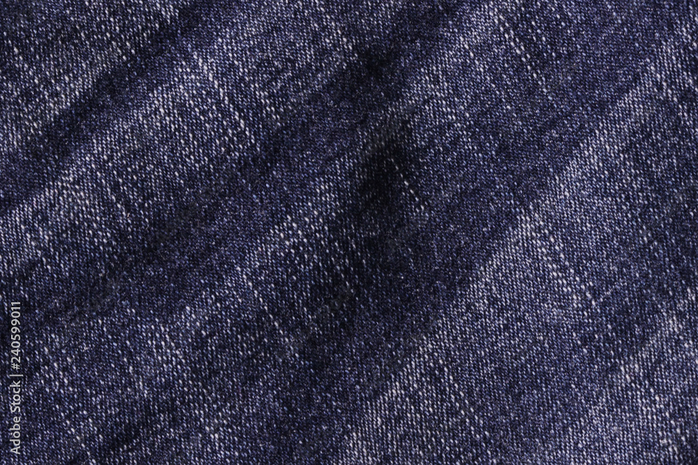 Naklejka premium Navy blue denim texture