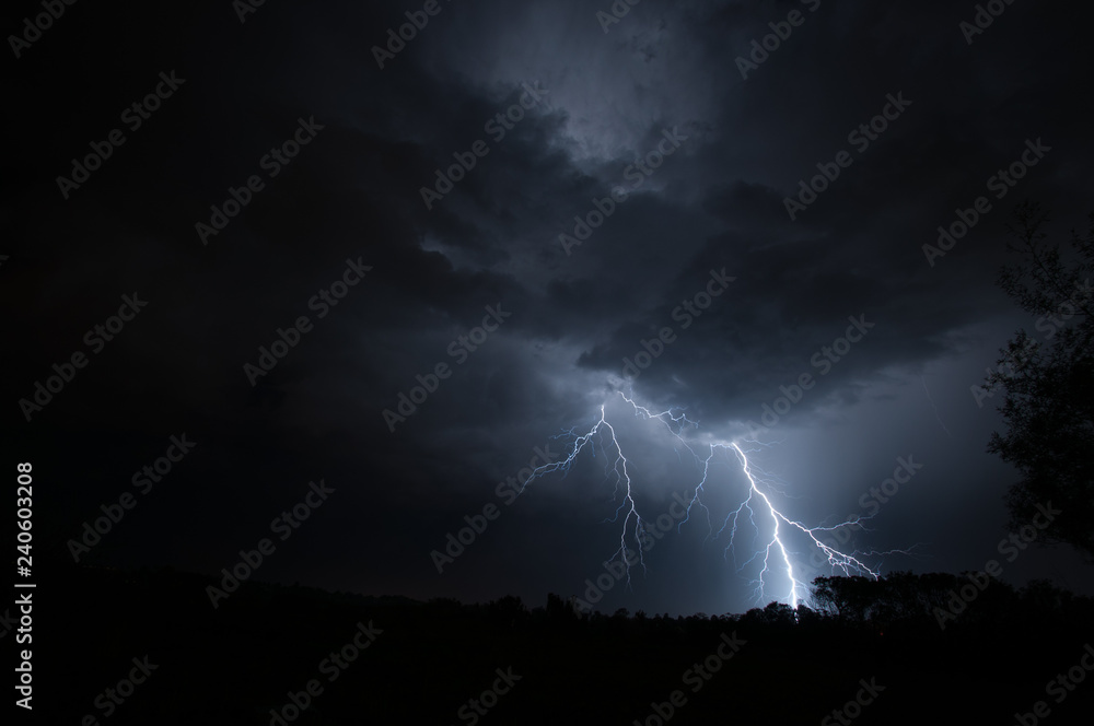 Urban Lightning Bolt, Cloud to Ground