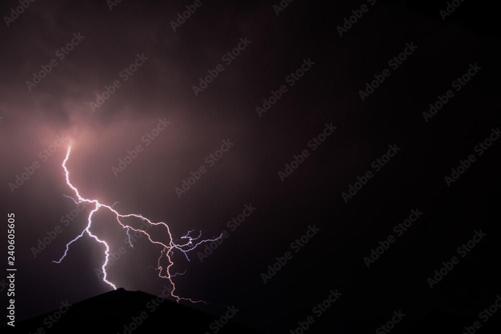 Night Sky Cloud to Ground Lightning Night Sky Cloud to Ground Lightning