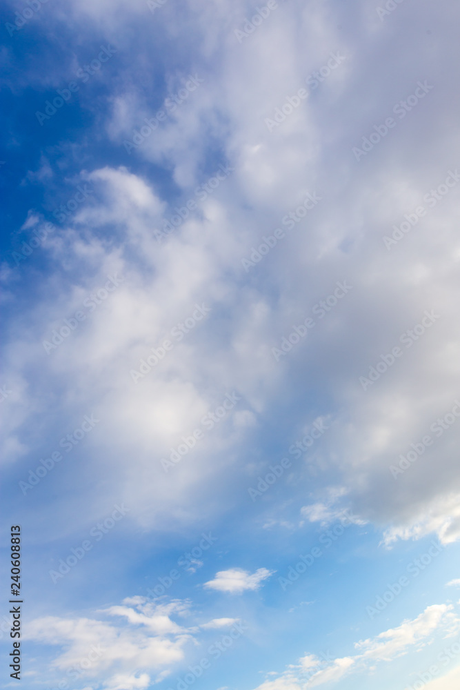 Clouds against blue sky as abstract background