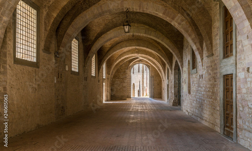 Scenic sight in Gubbio  medieval town in the Province of Perugia  Umbria  central Italy.