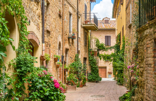 Scenic sight in Pienza  Province of Siena  Tuscany  Italy.