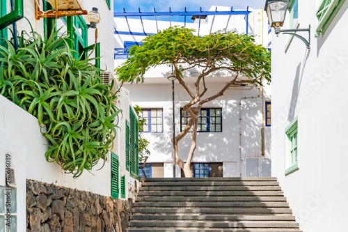 Photography Facade of a traditional house in Playa Blanca, Lanzarote, Canary Islands, Spain