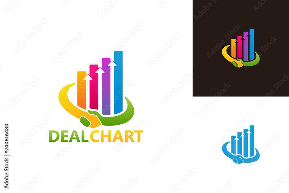 Deal Chart Marketing Logo Template Design Vector, Emblem, Design Concept, Creative Symbol, Icon Deal Chart Marketing Logo Template Design Vector, Emblem, Design Concept, Creative Symbol, Icon