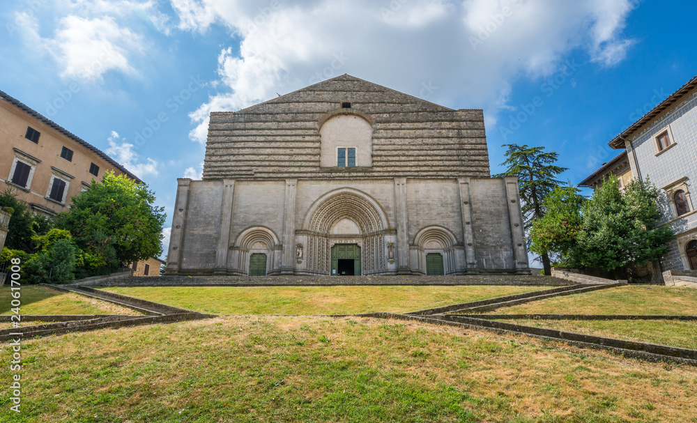 Church Tempio di San Fortunato in Todi, Province of Perugia, Umbria.