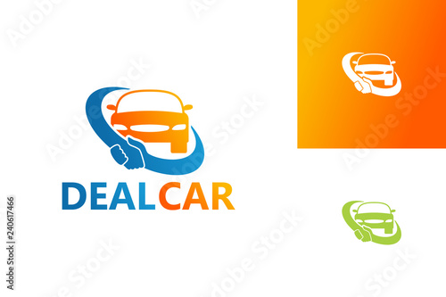 Deal Car Logo Template Design Vector, Emblem, Design Concept, Creative Symbol, Icon