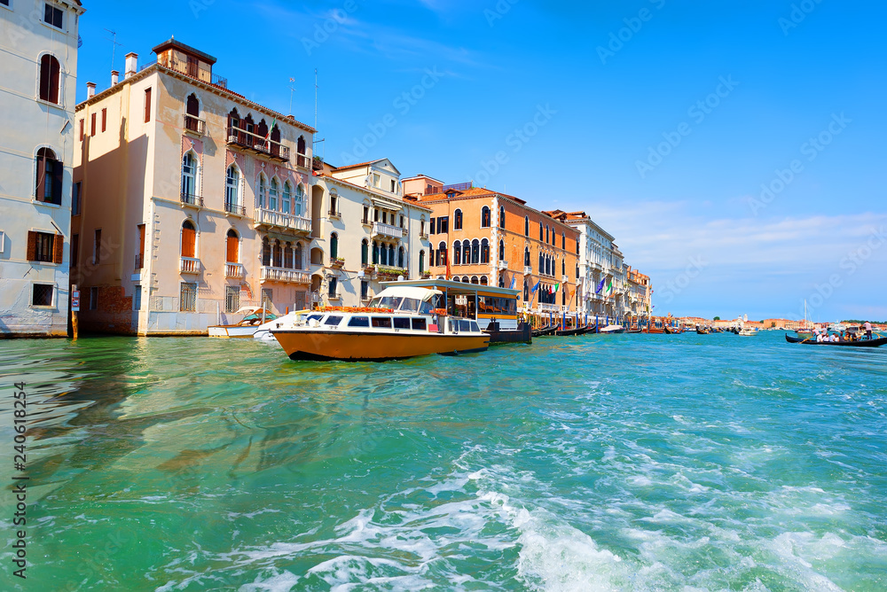 Touristic Venice in summer