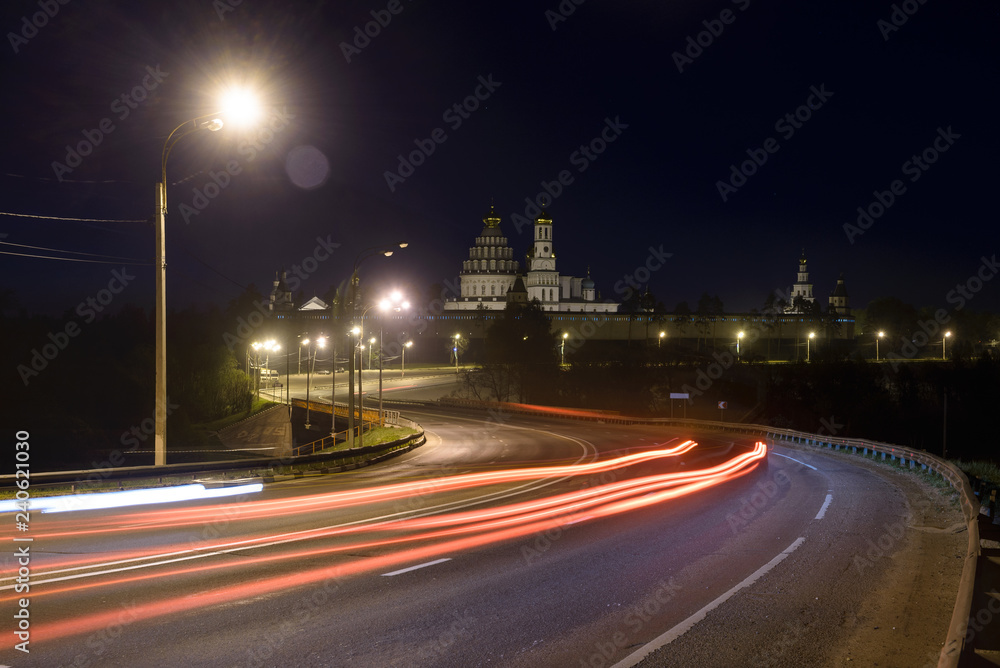 night road, long exposure night road, long exposure