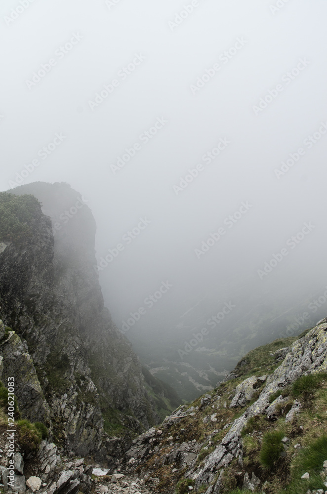 mountain and fog mountain and fog