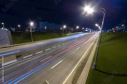 night road, long exposure