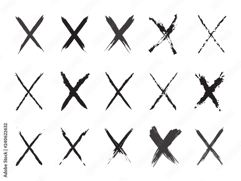 Cross Mark Set Cross Mark Set
