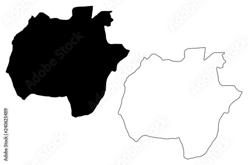 Ekiti State (Subdivisions of Nigeria, Federated state of Nigeria) map vector illustration, scribble sketch Ekiti map photo