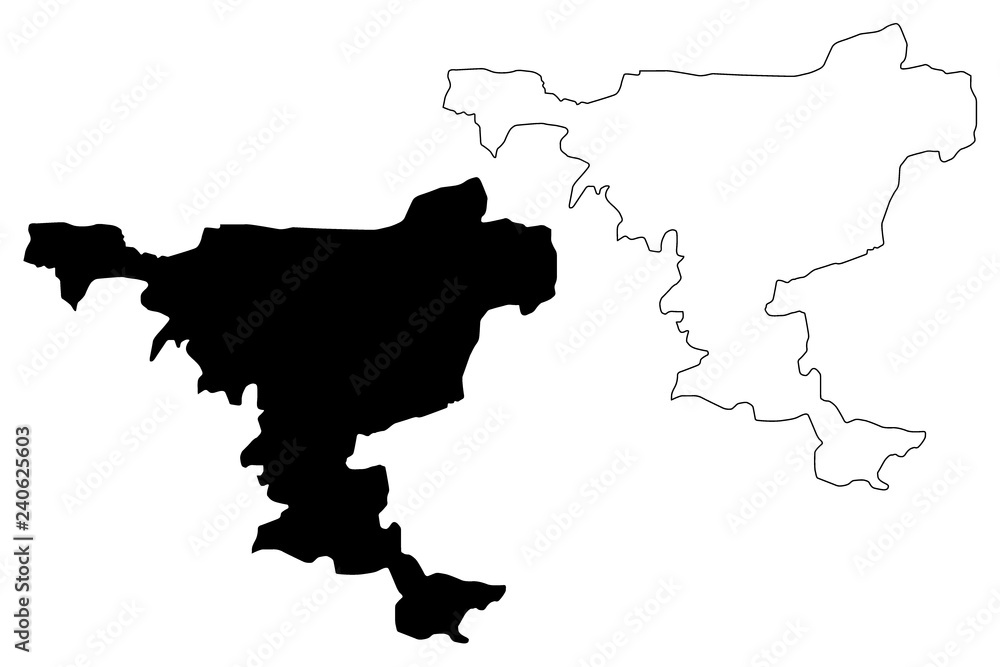 Jigawa State (Subdivisions of Nigeria, Federated state of Nigeria) map vector illustration, scribble sketch Jigawa map