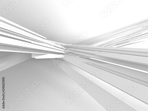 Abstract Modern White Architecture Background