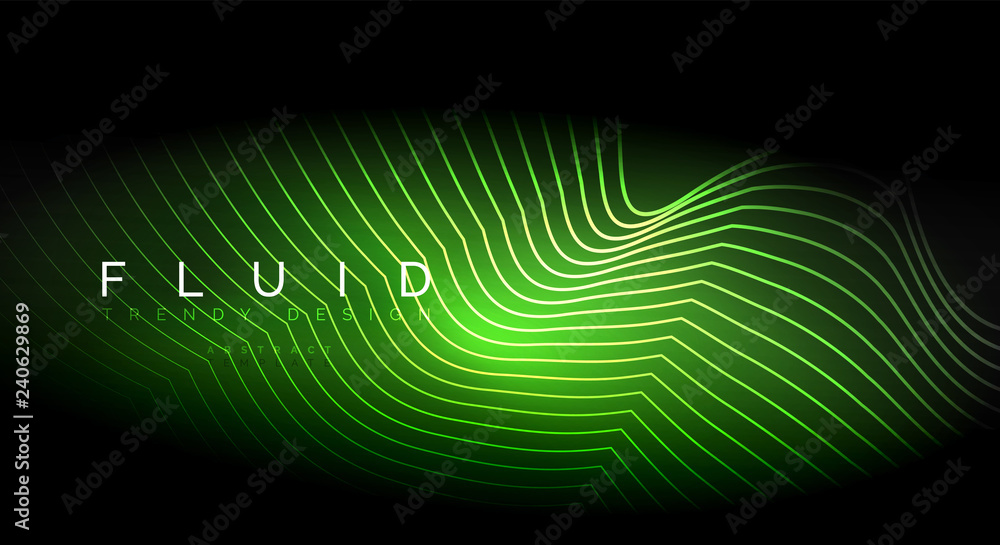 Digital flowing wave particles abstract background Digital flowing wave particles abstract background