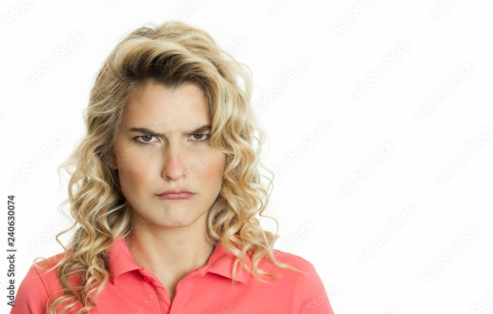 Young beautiful emotional girl rejoices and shouts on a white isolated background. Young beautiful emotional girl rejoices and shouts on a white isolated background.