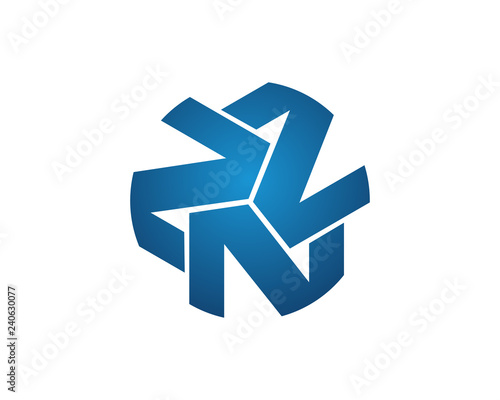 Triple N logo icon template 1