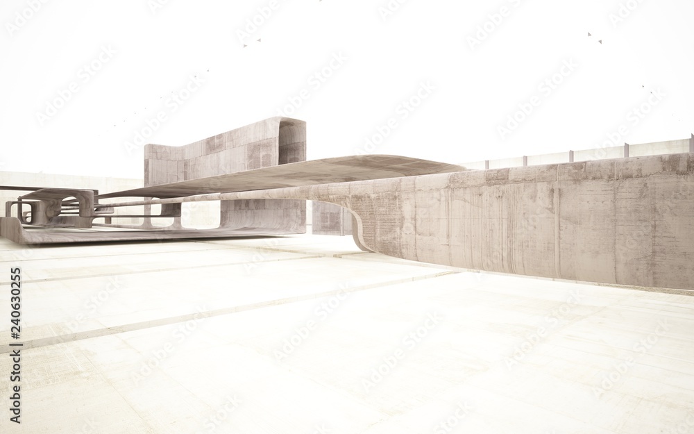 Empty dark abstract concrete smooth interior . Architectural background. 3D illustration and rendering Empty dark abstract concrete smooth interior . Architectural background. 3D illustration and rendering