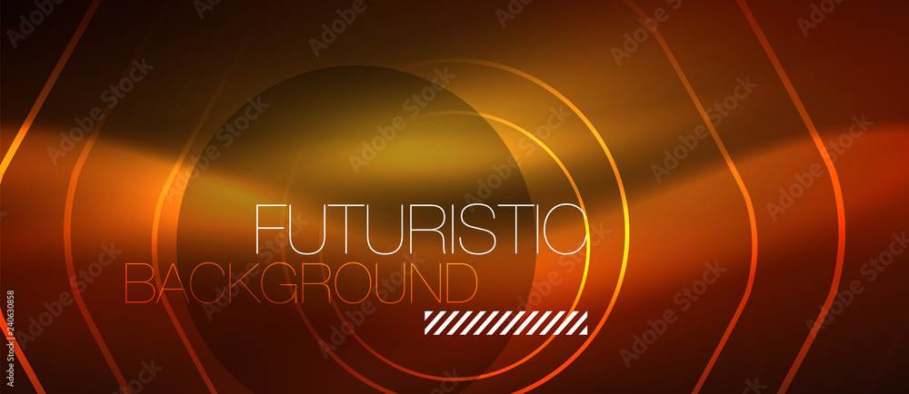 Neon glowing wave, magic energy and light motion background. Vector wallpaper template Neon glowing wave, magic energy and light motion background. Vector wallpaper template