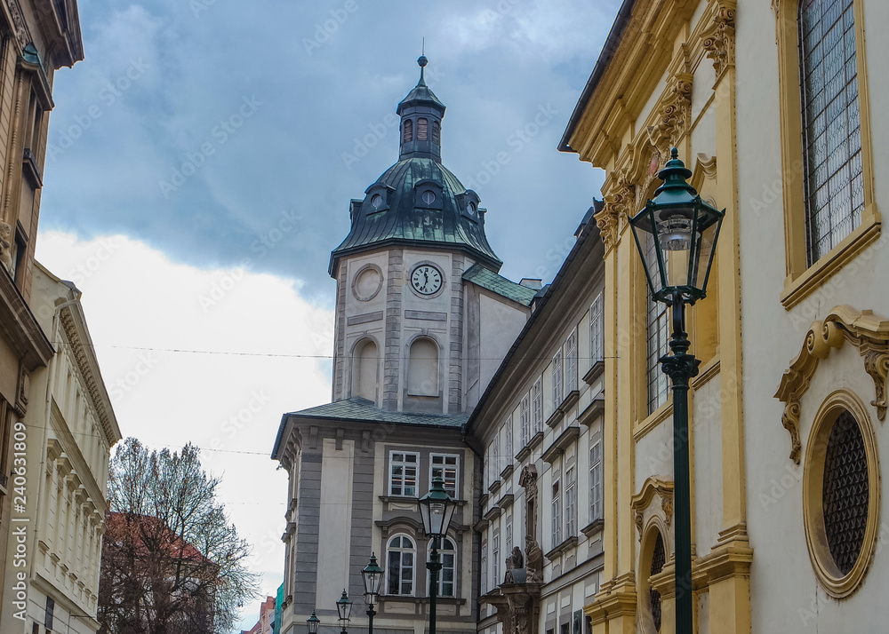 Historic buildings in the Pilsen (Plzen) Old Town, Czech Republic