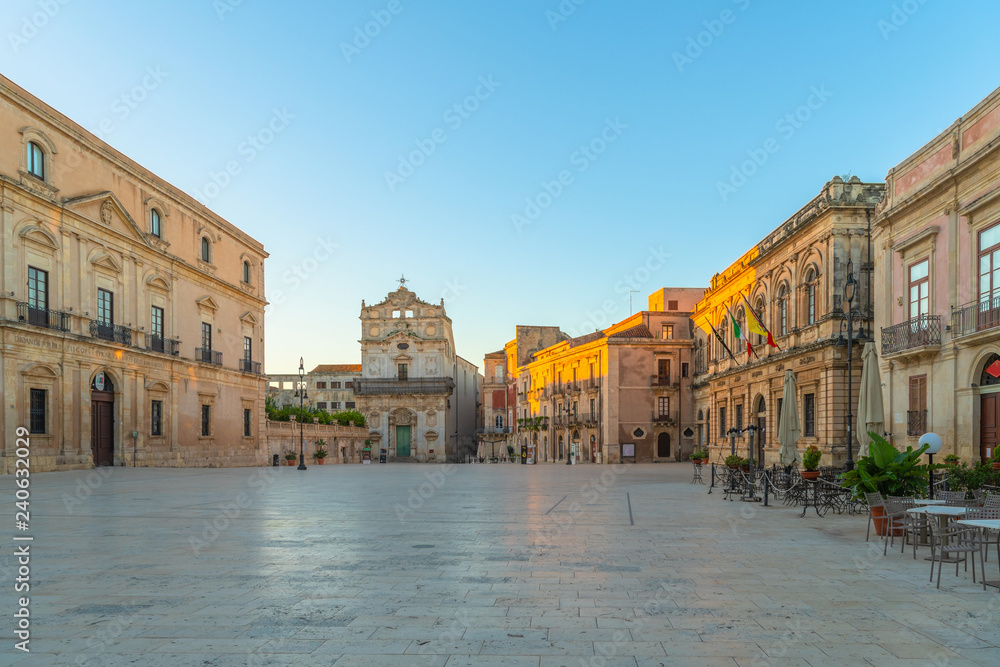 Old city center of Ortigia island, Syracuse, Sicily