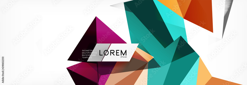 Mosaic triangular low poly style abstract geometric background. Polygonal vector. Abstract white bright technology design. Mosaic triangular low poly style abstract geometric background. Polygonal vector. Abstract white bright technology design.