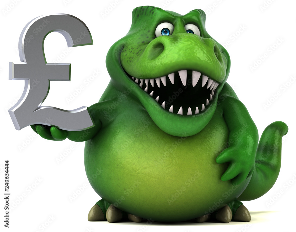 Fototapeta premium Fun trex - 3D Illustration