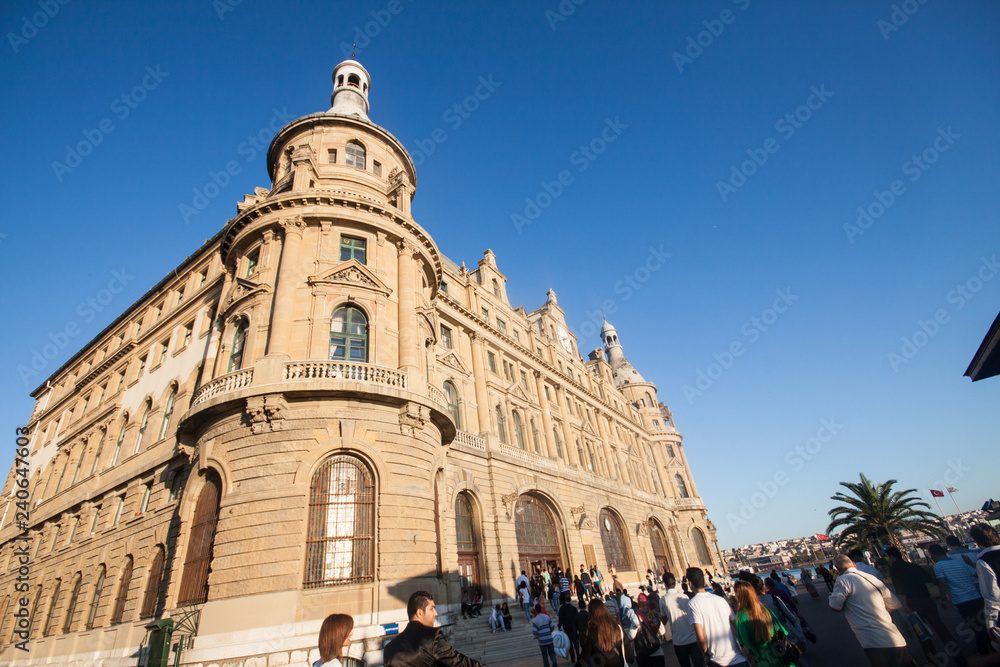 Histrorical Train station building, istanbul