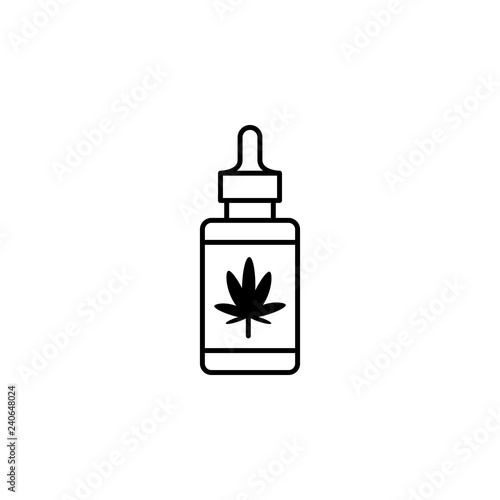 weed, pacifier, marijuana outline icon. Can be used for web, logo, mobile app, UI, UX