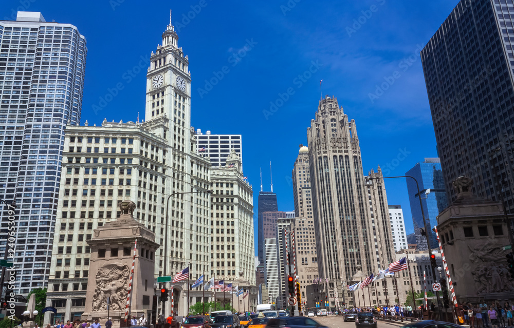 Obraz premium Chicago downtown