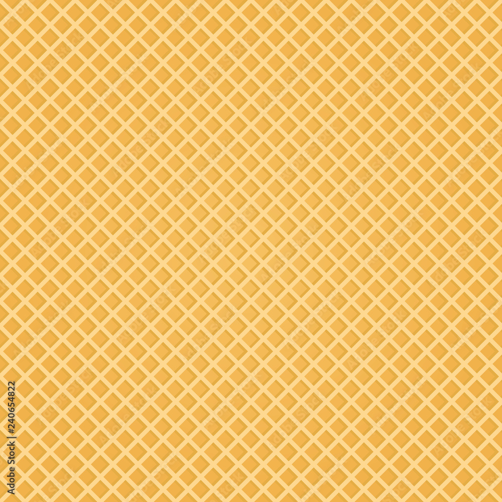 Seamless Wafer Background. Appetizing repeat wafer texture. Vector