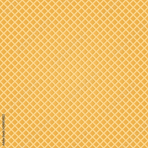 Seamless Wafer Background. Appetizing repeat wafer texture. Vector Illustration.