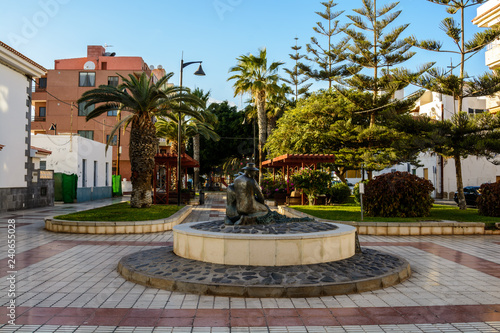 beautiful streets of Lass Galletas, Marina del Sur, Las Galletas, Tenerife, Spain