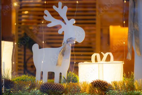 Christmas moose background