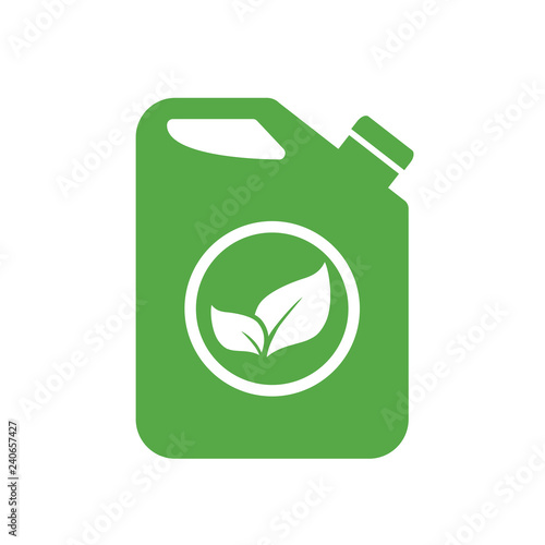 Biofuel canister vector icon