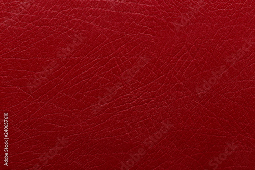 Red Artificial leather with a pronounced embossed.