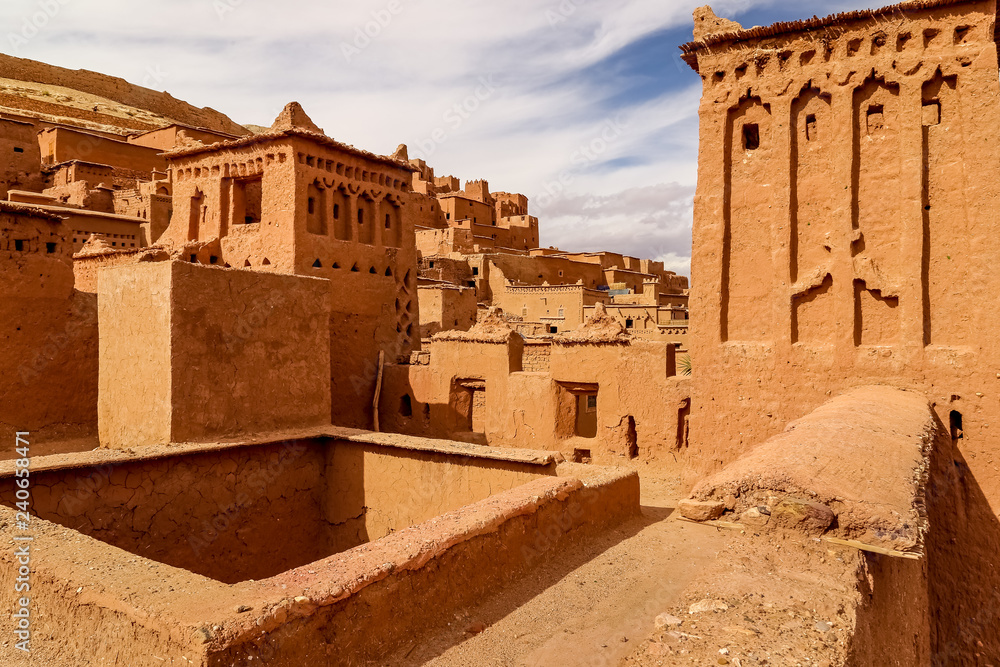The Kasbah Ait ben haddou in Morocco. Morocco's Most Famous Movie Location The Kasbah Ait ben haddou in Morocco. Morocco's Most Famous Movie Location