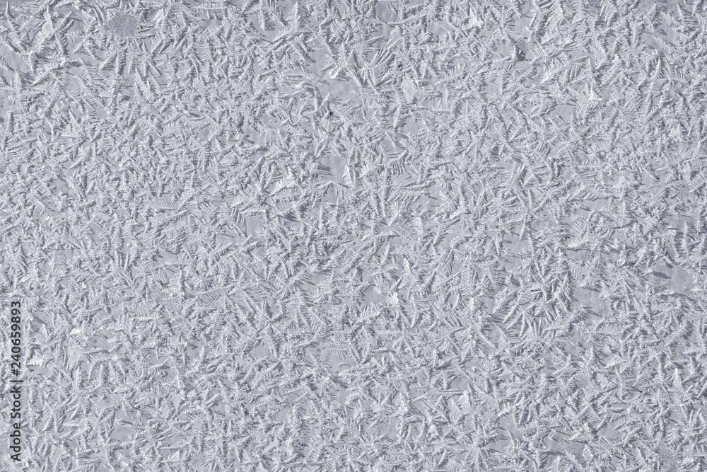 Winter background, frost and ice crystals Winter background, frost and ice crystals