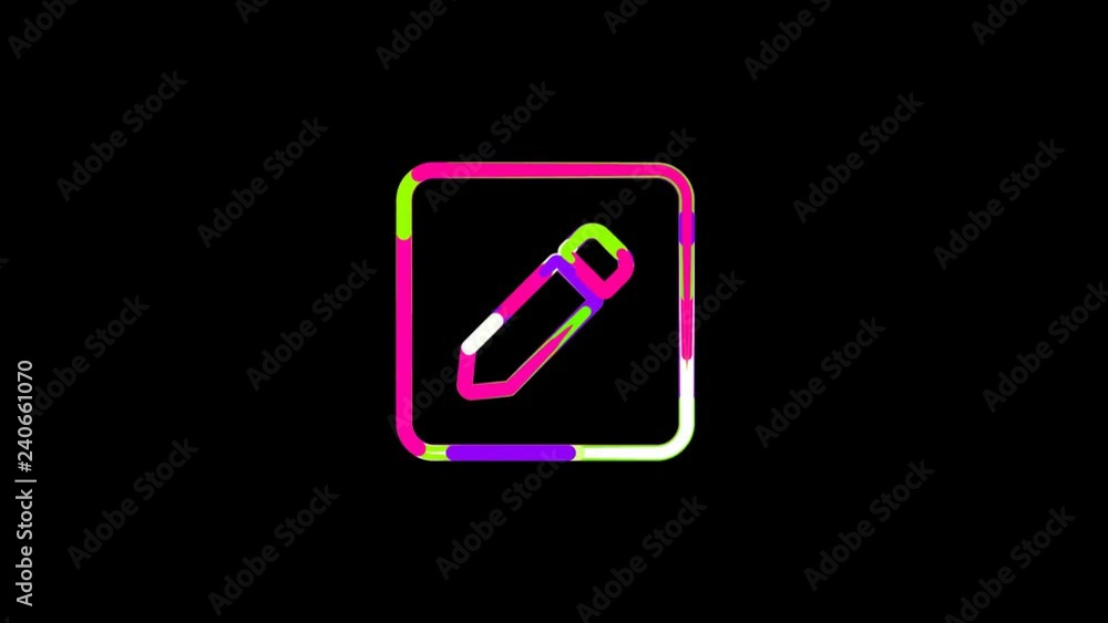 Circles gather in symbol pen square. After it crumbles in a line and moves to the camera. Alpha channel black Circles gather in symbol pen square. After it crumbles in a line and moves to the camera. Alpha channel black