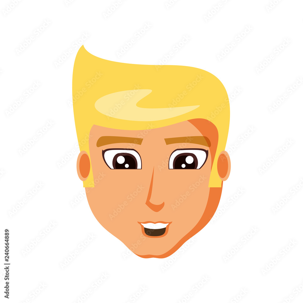 head of young man avatar character