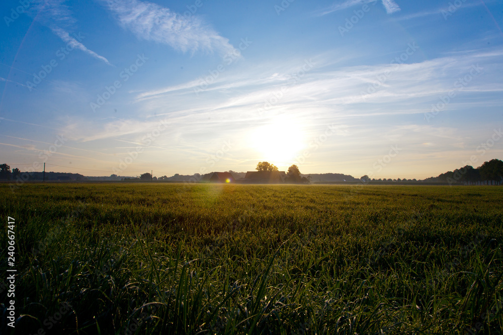 Sonnenaufgang im Spätsommer - Agrarmotive Sonnenaufgang im Spätsommer - Agrarmotive