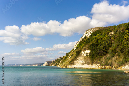 Sunny shore on the Black Sea